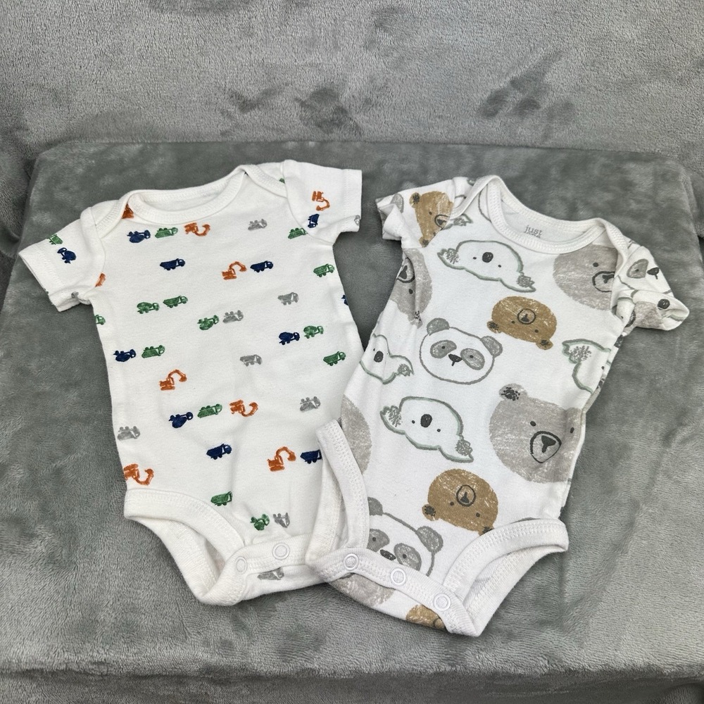 Just One You By Carter's Bodysuit (Set Of 2) Boys Newborn Construction Bears